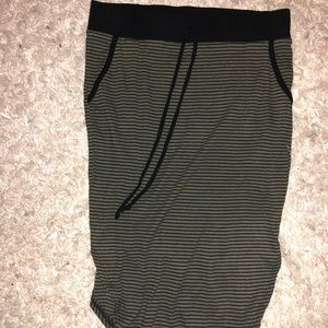 Blanc de Blanc ribbed skirt